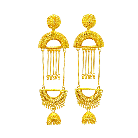 Gold Long Dangling Earring