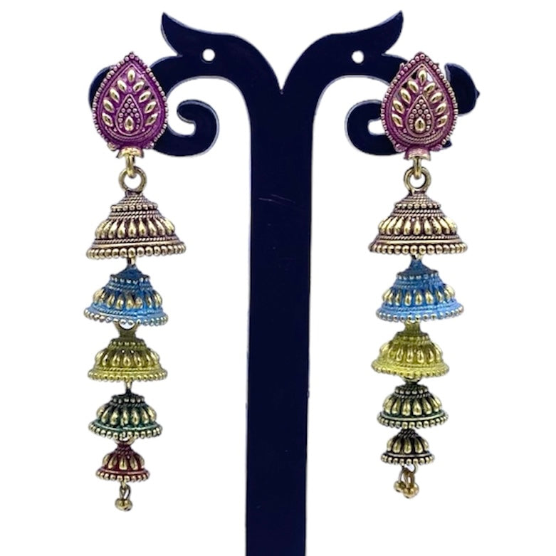 Multy Five Step Zumkha Earring