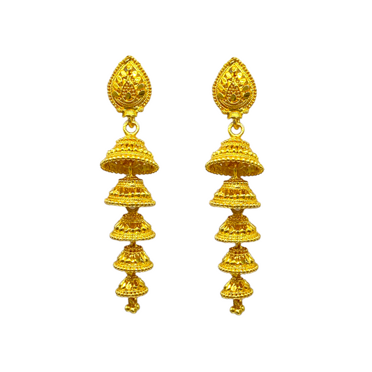 Gold Step Zumkhi earring