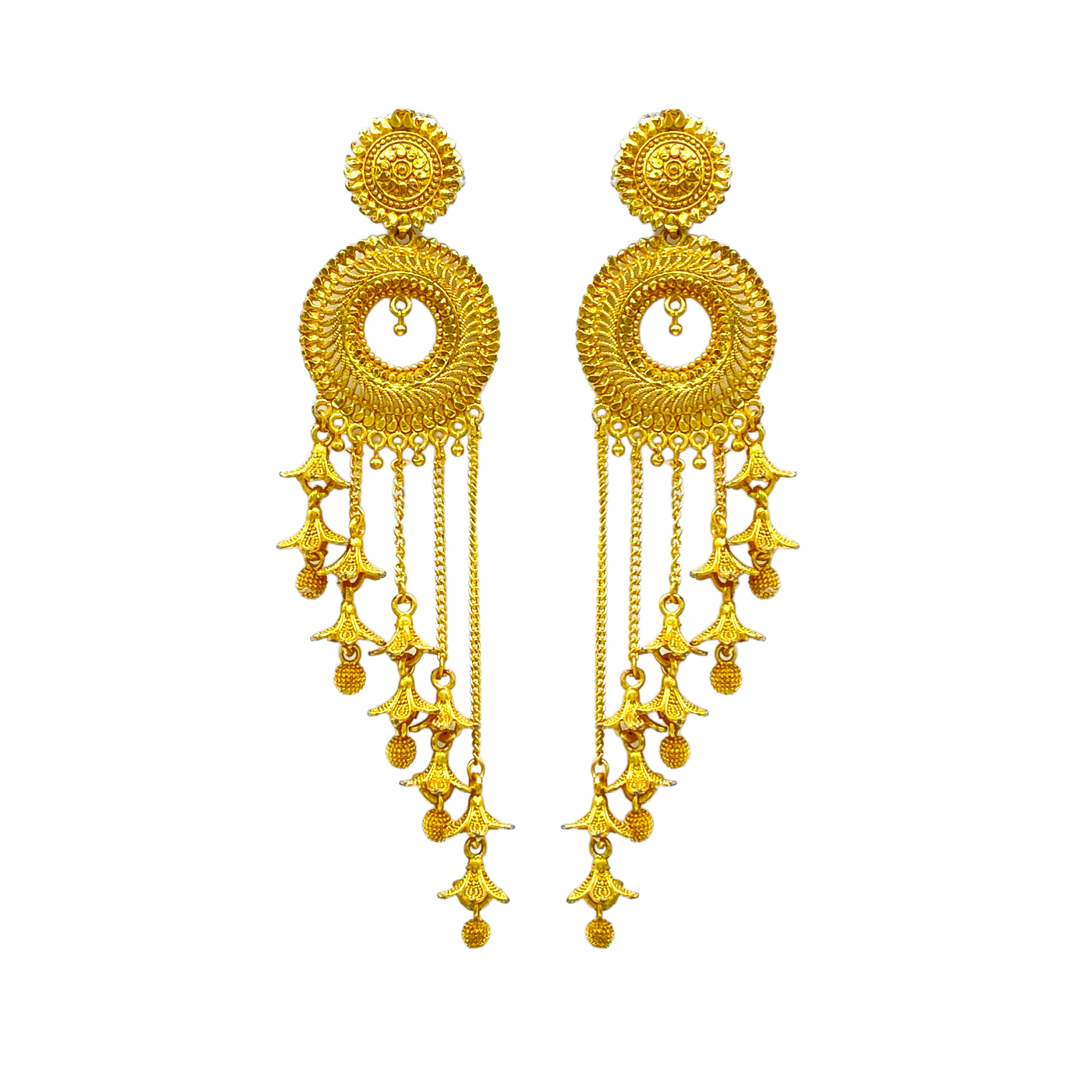 Senco Gold & Diamonds Guinea Gold Jhumka Earrings : Amazon.in: Fashion