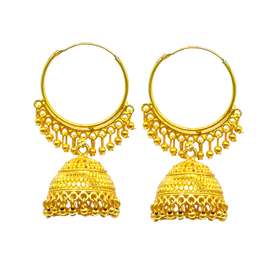 Gold Trendy Hoops Earring