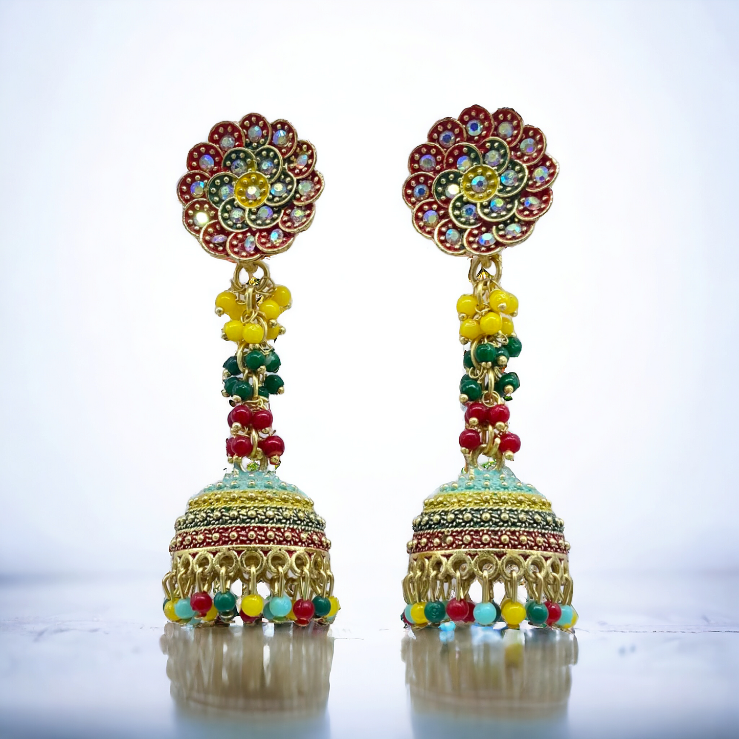 Multy Pearl Studded  Zumkha Earring