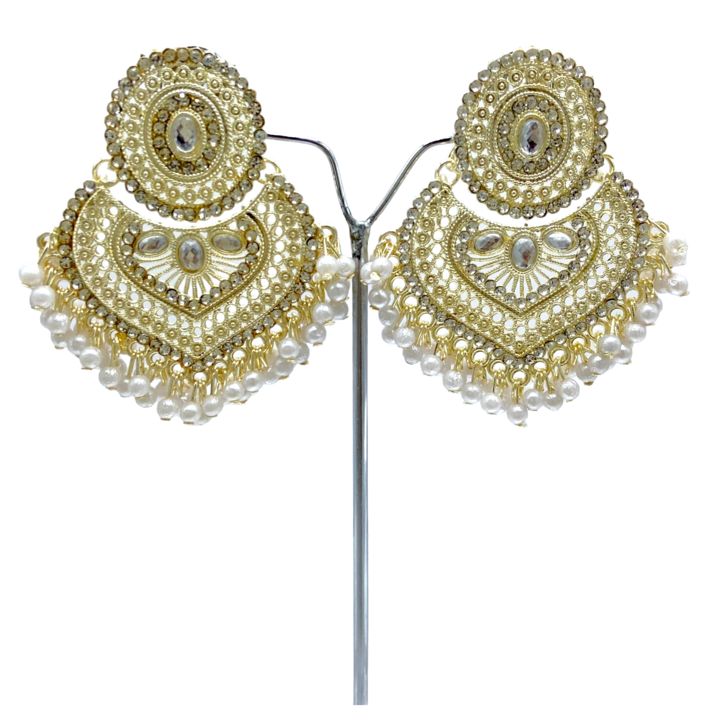 White Gold Earrings