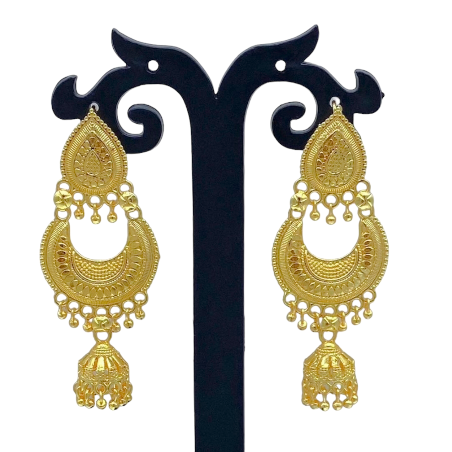 Small Chandbali Gold Earring