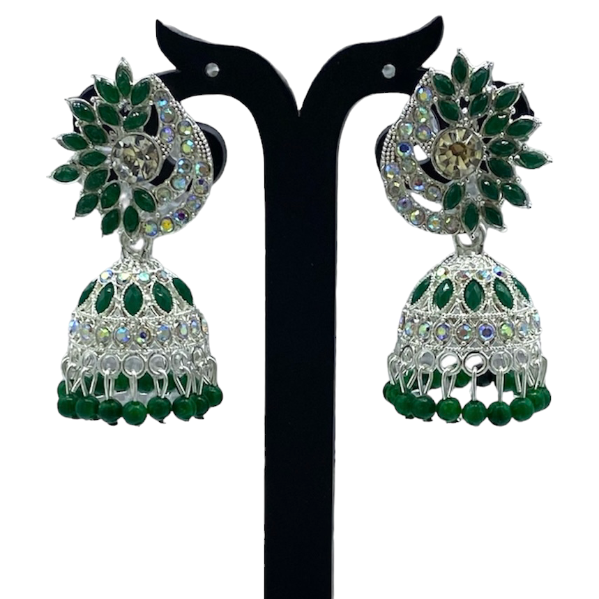 White gold Plated Zumkha Earring