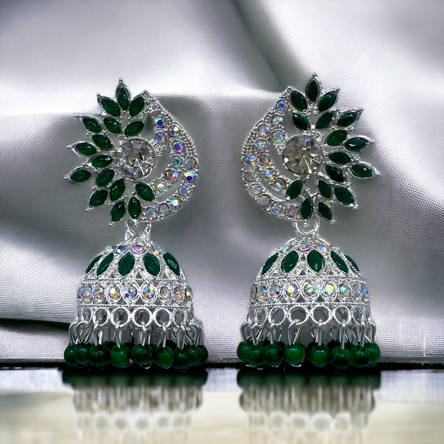 White gold Plated Zumkha Earring