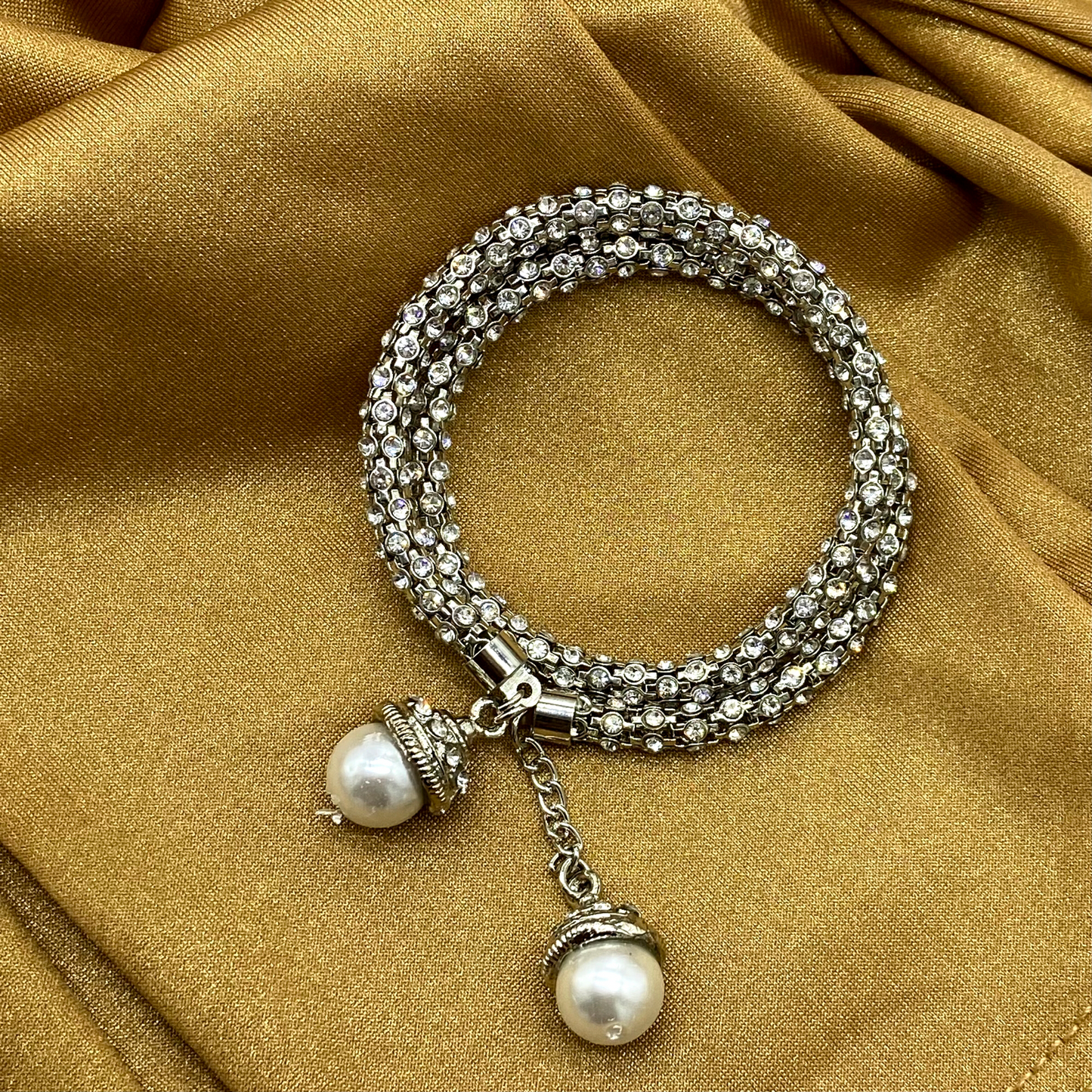 Classic Pearl Silver Plating Bracelet